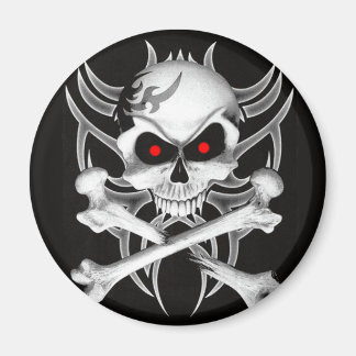 Totenkopf und Kreuze Magnet
