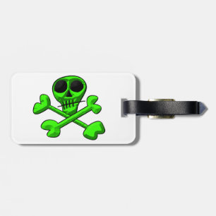 Totenkopf- und Kreuzknochen-Muster Gepäckanhänger