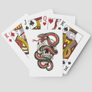 Totenkopf- und Schlangenspielkarten | Edles Design Spielkarten
