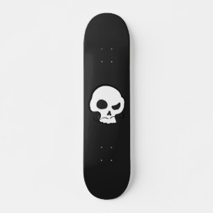 Totenkopf und Schnurrbart Skateboard