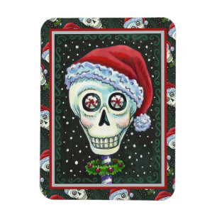 TOTENKOPF WEIHNACHTEN SCHÄDEL, WEIHNACHTEN SKELETT MAGNET