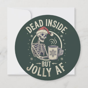 Totenkopf-Weihnachtsmann tot von innen Weihnachten