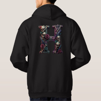 Totenköpfe und Blumen H Hoodie