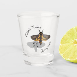 Totenkopffalken-Monogramm Schnapsglas