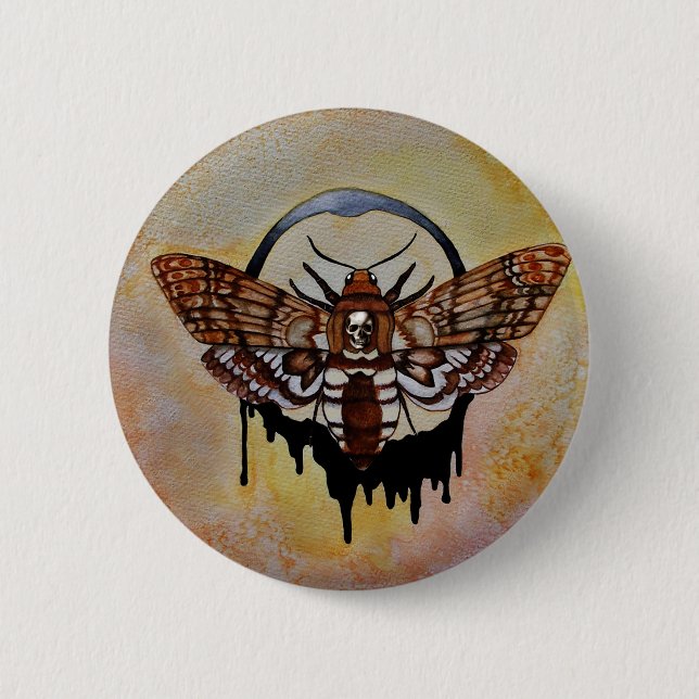Totenkopfmoth Button (Vorderseite)