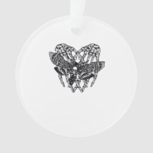 Totenkopfmoth Classic - Skeleton-Handherz Ornament