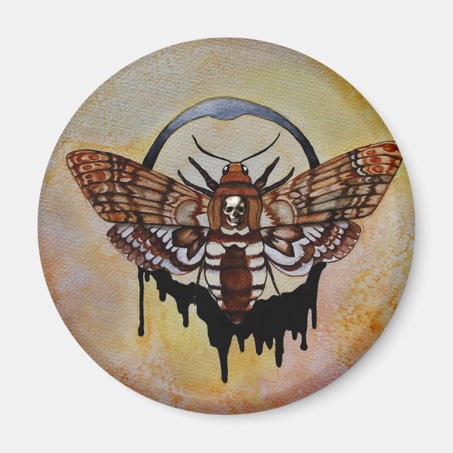 Totenkopfmoth Magnet (Vorne)