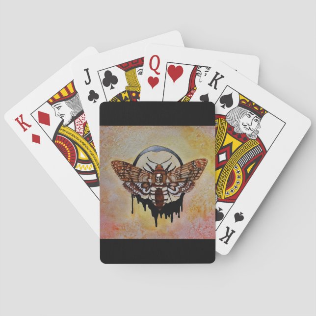 Totenkopfmoth Spielkarten (Rückseite)