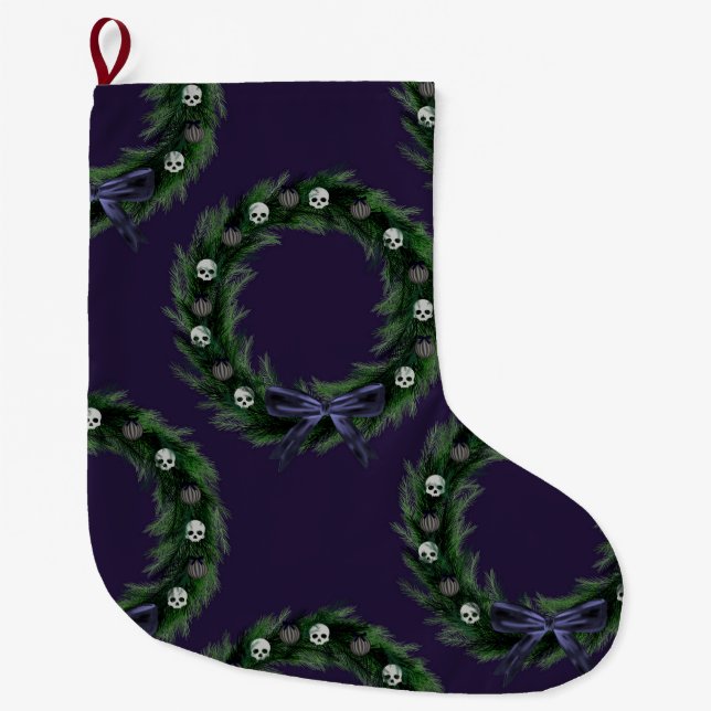 Totenkranz Großer Weihnachtsstrumpf (Vorderseite)