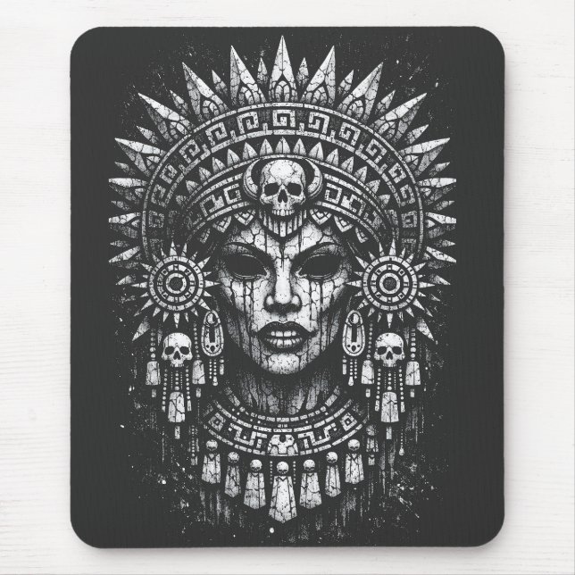 Totenkronenpriesterin — von BurnsInHell Mousepad (Vorne)