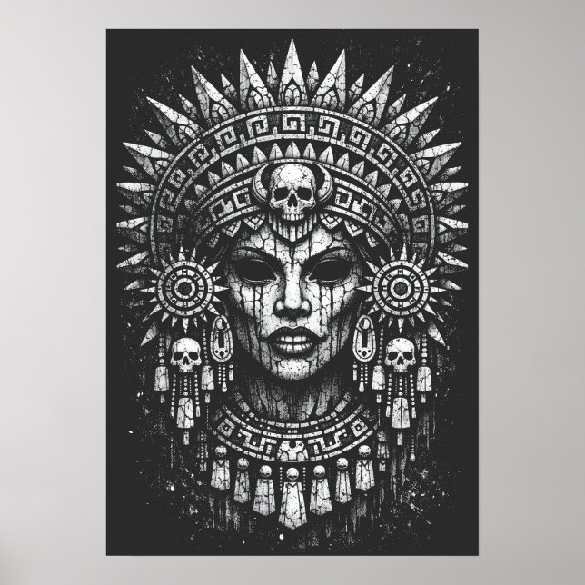 Totenkronenpriesterin — von BurnsInHell Poster (Vorne)