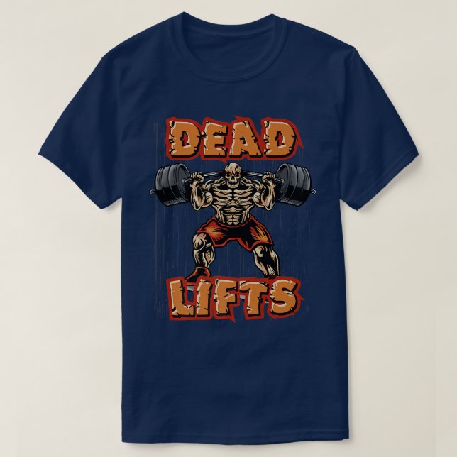Totenlifte Skelettknochen Halloween-Totenlift  T-Shirt (Design vorne)
