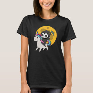 Totenrennen Einhorn Funny Unicorns Mond T-Shirt
