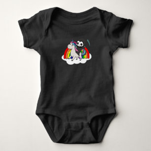 Totenrennen Unicorn Funny Unicorns Regenbogen Baby Strampler