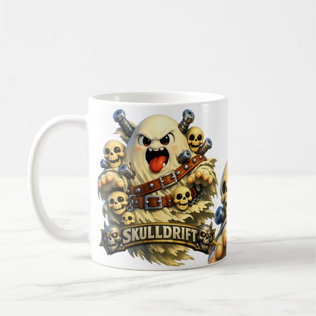 Totenschädel-Geist Kaffeetasse (Links)