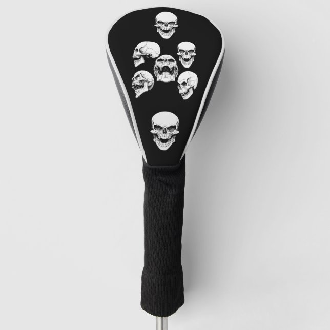Totenschädel  golf headcover (Vorderseite)