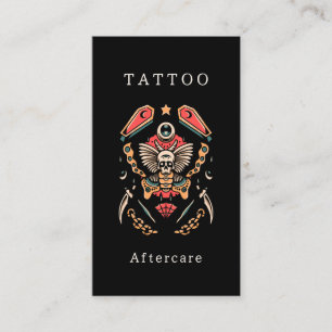 Totenschmetterling Tattoo Aftercare Instructions Visitenkarte