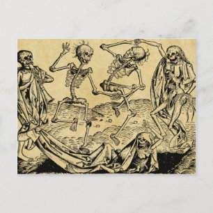 Totentanz von Michael Wolgemut 1493 Postkarte