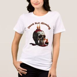 Toter, aber leuchtender Schädel T - Shirt-Día de l Tri-Blend Shirt