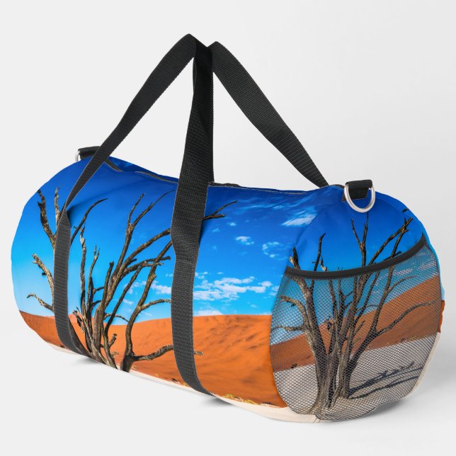 Toter Baum in Deadvlei, Namibia Duffle Bag (Rechte Ecke)
