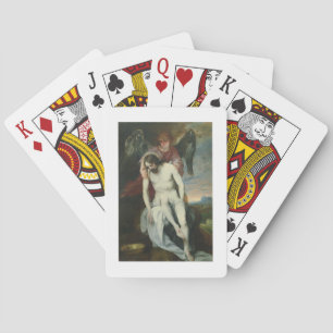Toter Christus, unterstützt von einem Engel, c.164 Spielkarten
