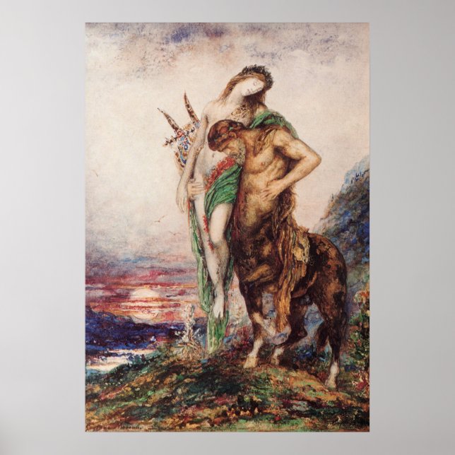Toter Dichter wird von einem Centaur (Sonnenunterg Poster (Vorne)