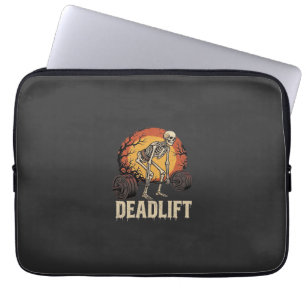 Toter-Heben-Skelett-Halloween-Gym-Workout-Design Laptopschutzhülle
