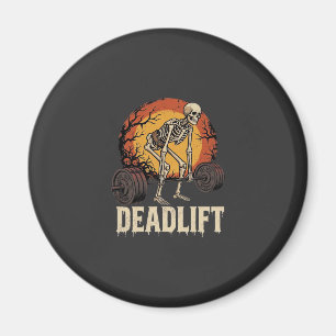 Toter-Heben-Skelett-Halloween-Gym-Workout-Design Magnet