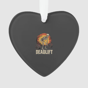 Toter-Heben-Skelett-Halloween-Gym-Workout-Design Ornament