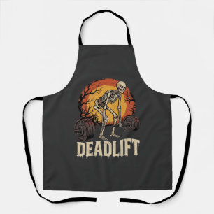 Toter-Heben-Skelett-Halloween-Gym-Workout-Design Schürze