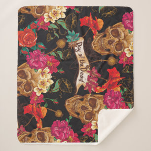 Toter Hintergrund der Schädelhaufen Blume Sherpadecke