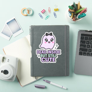 Toter Innenraum, aber immer noch süße Kawaii-Geist Aufkleber