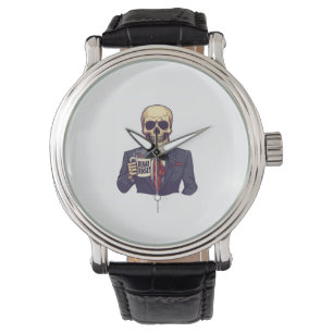 Toter Inside Skull - Funny Workday Skelett Armbanduhr