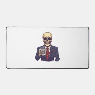 Toter Inside Skull - Funny Workday Skelett Schreibtischunterlage