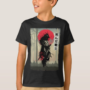 Toter japanischer Samurai-Krieger Japan Schwertbea T-Shirt