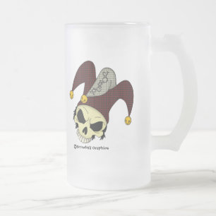Toter Joker Frostierter Bierkrug Mattglas Bierglas