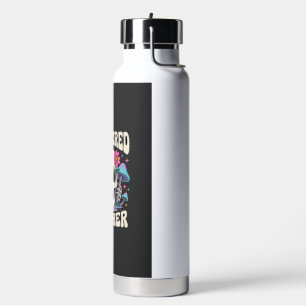 Toter Lehrer Schädel Pilz Halloween Grafik Trinkflasche