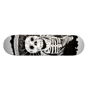 Toter mexikanischer wütender Mariachi-Schädel Skateboard
