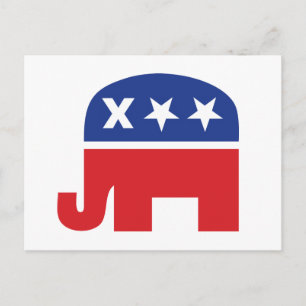 Toter Republikanischer Elefant Postkarte