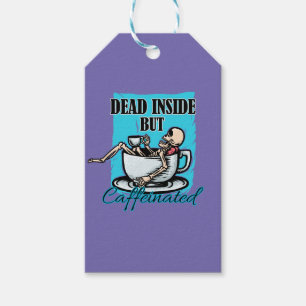 Totes, aber koffeiniertes Kaffeelett Geschenkanhänger