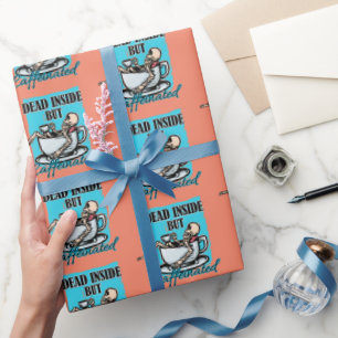 Totes, aber koffeiniertes Kaffeelett Geschenkpapier