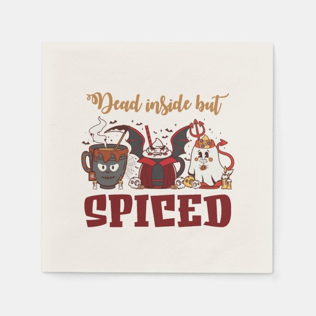 Totes, aber scharfes Halloween Serviette (Vorderseite)