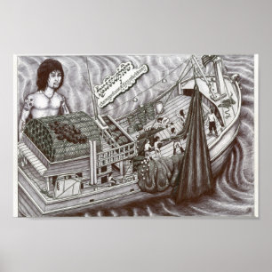 Totes Augen-Plakat, Vannak über Boot Poster