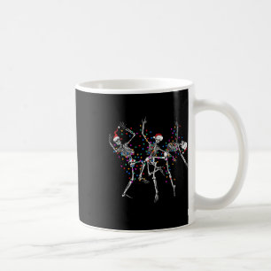 Totes Innen, aber es ist Weihnachten Tanz Skelett Kaffeetasse