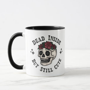 Totes Inneres, aber immer noch Niedliche Schädelbl Tasse