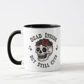 Totes Inneres, aber immer noch Niedliche Schädelbl Tasse