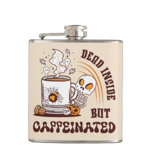 Totes Inneres, aber koffeiniert Flachmann