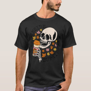 Totes Inneres, aber sein Fall Vintagen Skelett fal T-Shirt