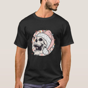 Totes Inside, aber frohe Skull Weihnachtsfeiertage T-Shirt