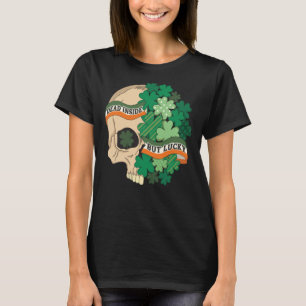 Totes Inside aber glücklich Skull Patrick's Day Ko T-Shirt